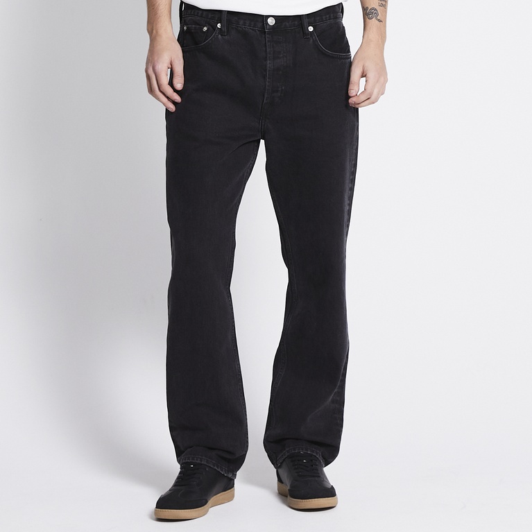 Relaxed straight jeans "Seattle" Black Used